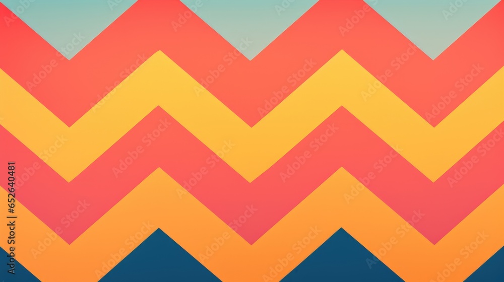 Bold and graphic chevron pattern in bright colors background. Bold and graphic chevron pattern in bright colors background.