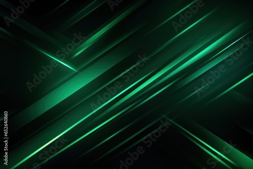 Dark green abstract background with glowing geometric wallpaper 
