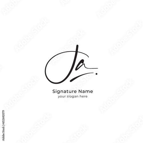 J a signature logo