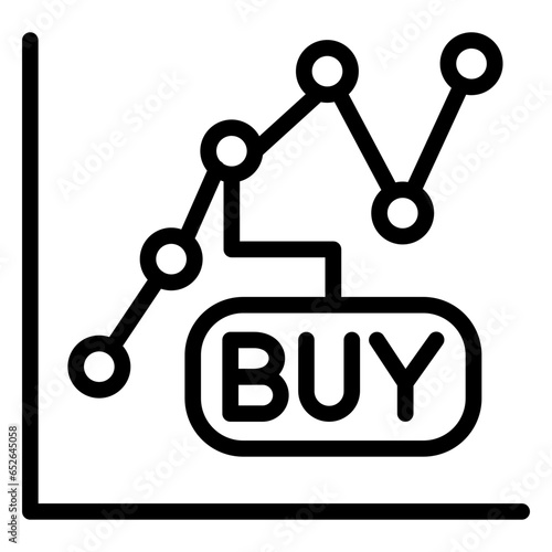 Buy Stocks Icon Style