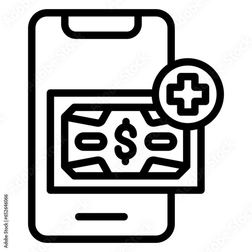 Prepaid Top Up Icon Style