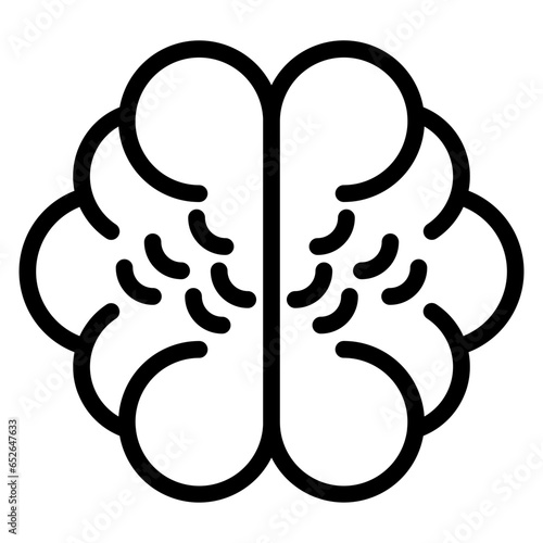 Human Brain Icon Style