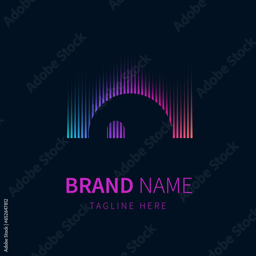 aurora house iglo logo illustration