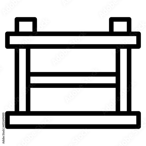 Hurdles Race Icon Style