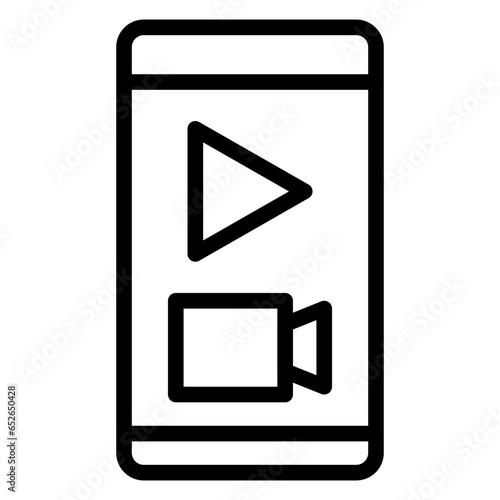 Mobile Live Stream Icon Style