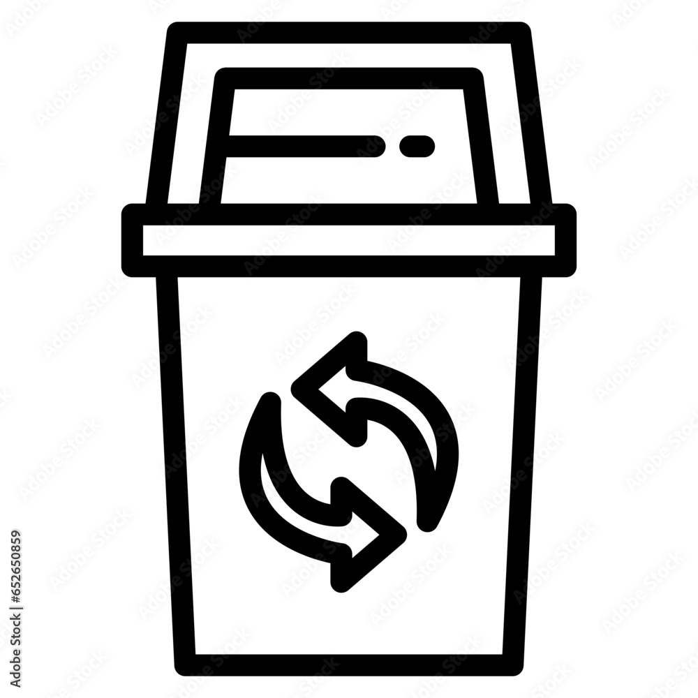 trash can, garbage can, rubbish bin icon trash can, garbage can, rubbish bin icon