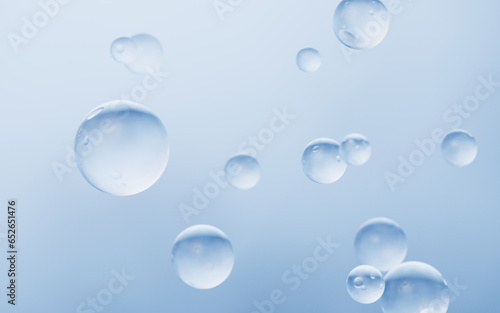 Blue water drop background  3d rendering.
