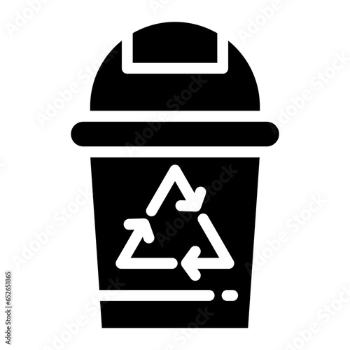 trash can, garbage can, rubbish bin icon