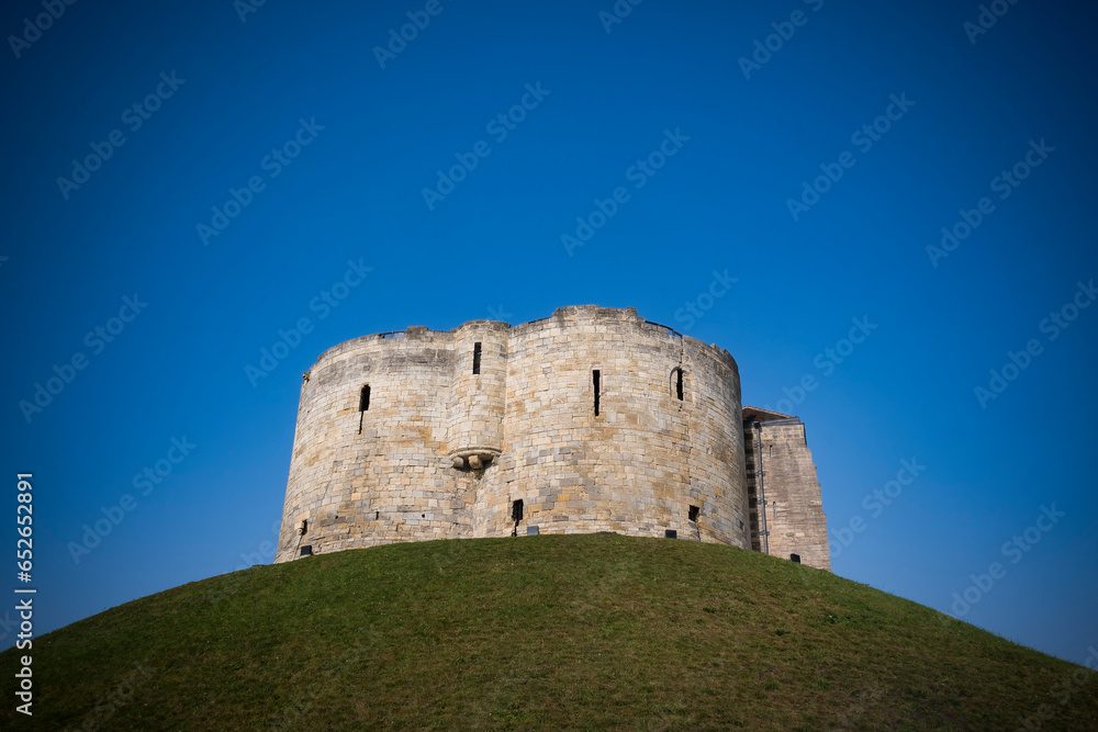 York castle on sunny day in North Yorkshire
