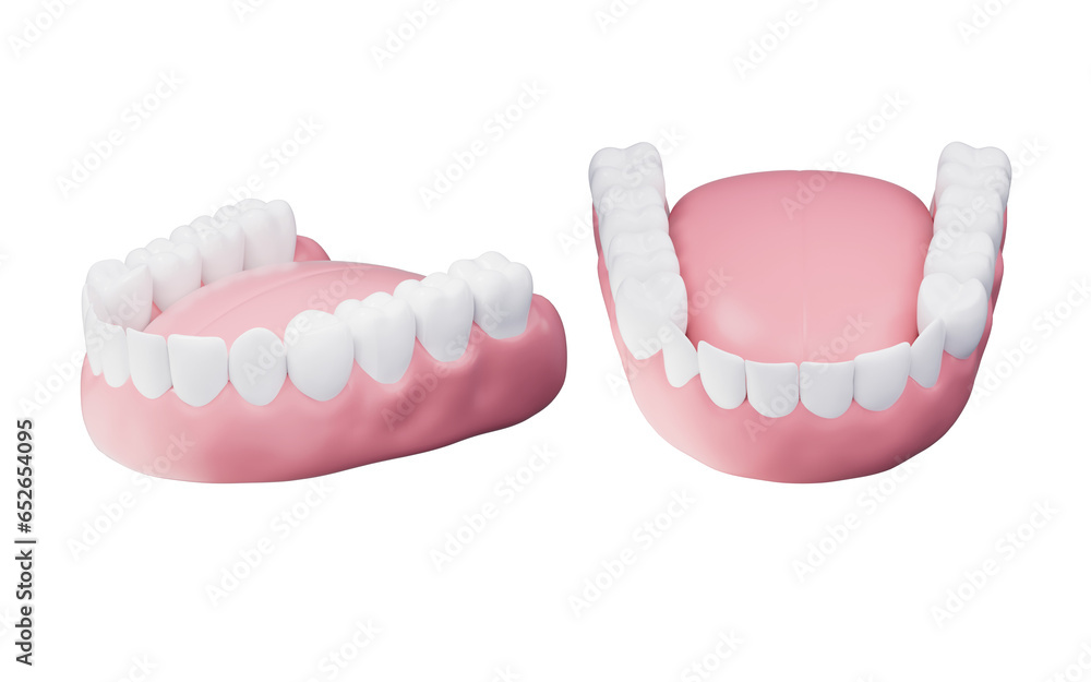 Fototapeta premium Healthy Teeth, teeth treatment, 3d rendering.