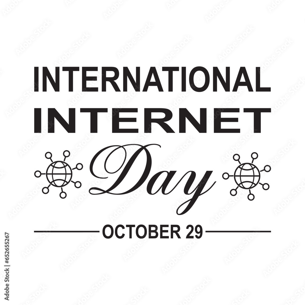 Fototapeta premium International Internet Day. International Internet Day Vector illustration concept background. Internet Day creative concept.