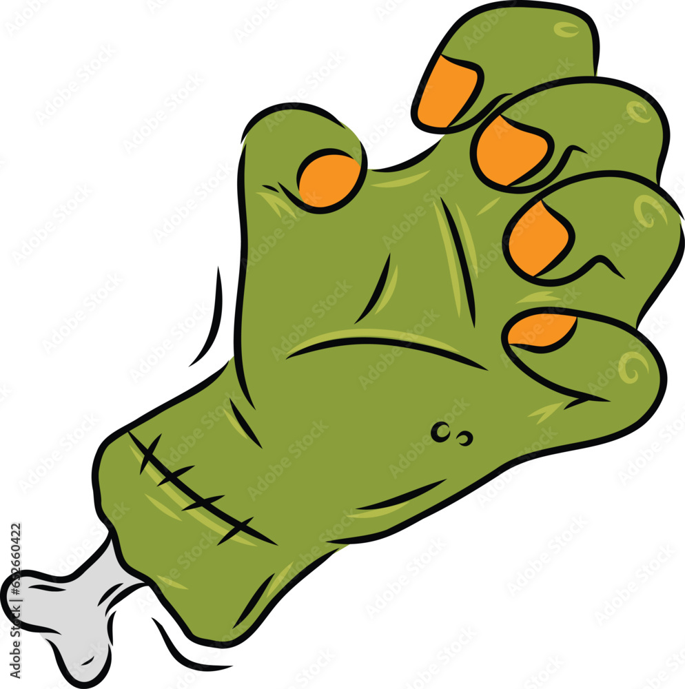 Obraz premium Hand Drawn Zombie Hand