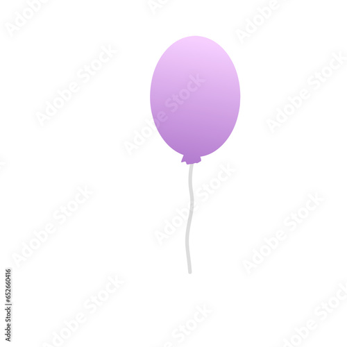 Purple Balloon Illustration 