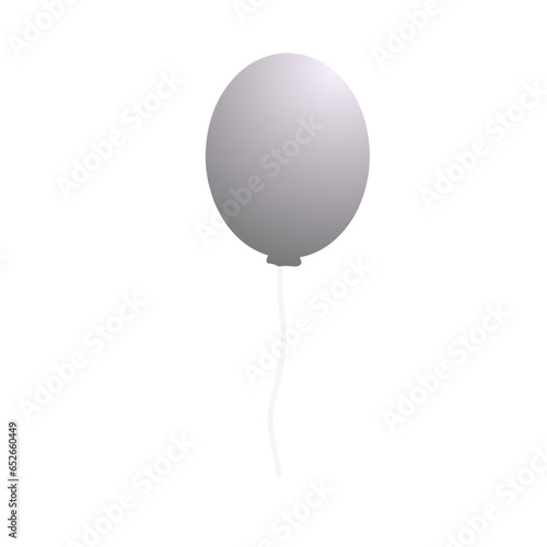 Gray Balloon Cartoon 