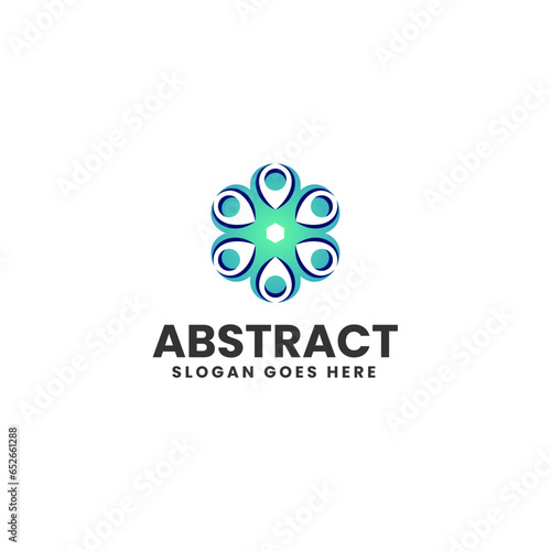 Vector Logo Illustration Abstract Gradient Colorful Style