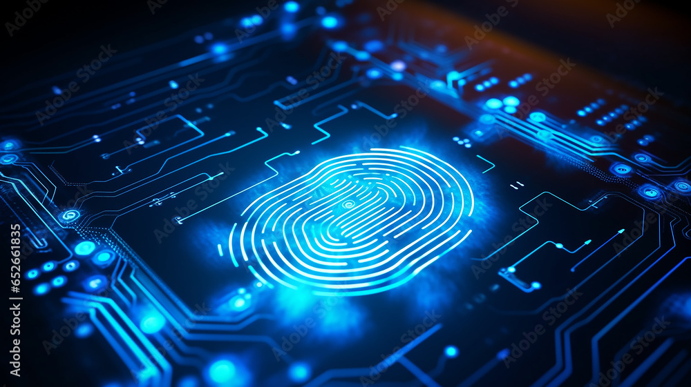 fingerprint detector, sensor pattern of papillary lines on a computer chip, fictional graphics fingerprint detector, sensor pattern of papillary lines on a computer chip, fictional graphics