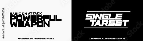 Modern Bold Heavy Font. Typography urban style alphabet fonts for fashion, sport, technology, digital, movie, logo design, vector illustration