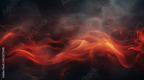 dark background decoration with light and smoke. Selective focus. Made with generative ai