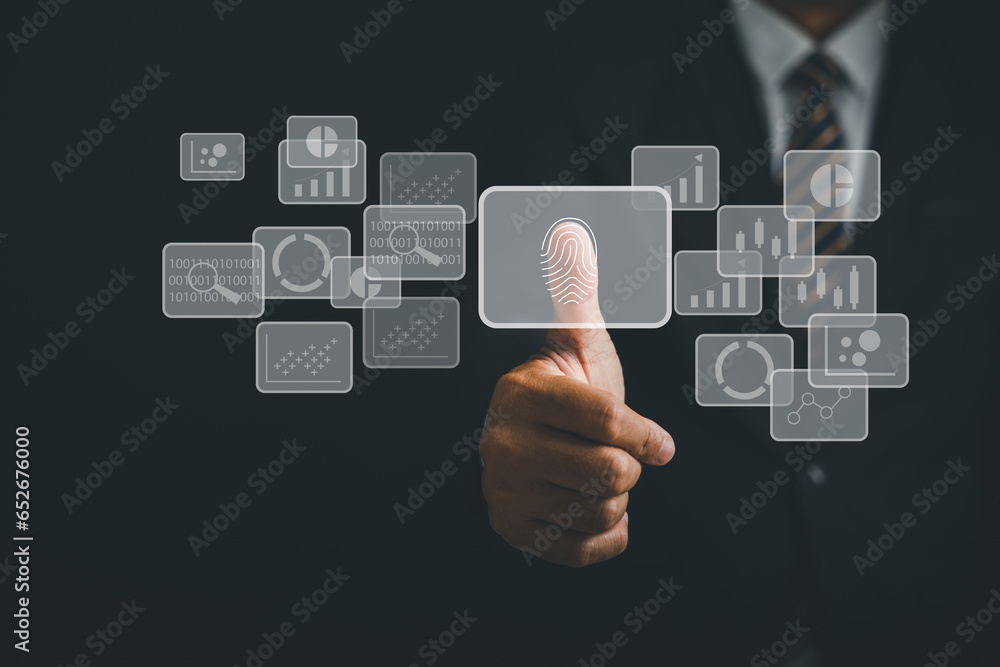 Enhance security with a thumbs up and virtual fingerprint scan. Biometric identity verification and access password for advanced technology security. Protect your personal information with confidence. Enhance security with a thumbs up and virtual fingerprint scan. Biometric identity verification and access password for advanced technology security. Protect your personal information with confidence.