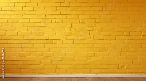Sunny yellow brick wall with generous copy space
