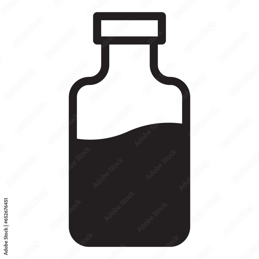 Bottle contain fluid with cap Bottle contain fluid with cap