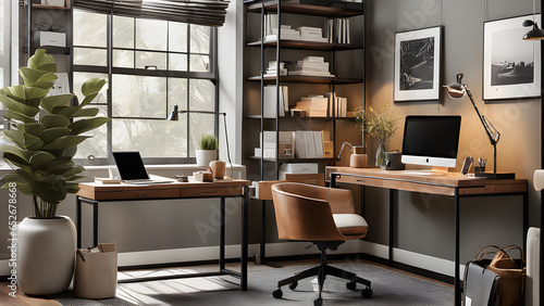 A cozy office-Generative AI © AI machine