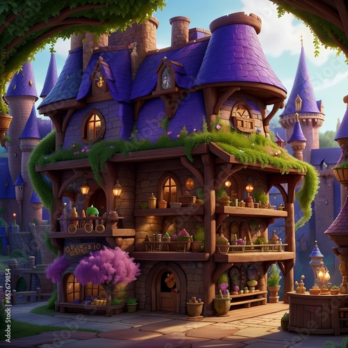 Fantasy Disney Rapunzel Herbal Shop and Castle Café