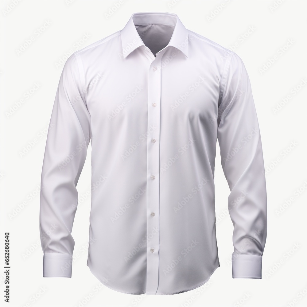 White shirt isolated white background White shirt isolated white background
