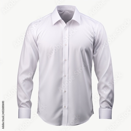 White shirt isolated white background
