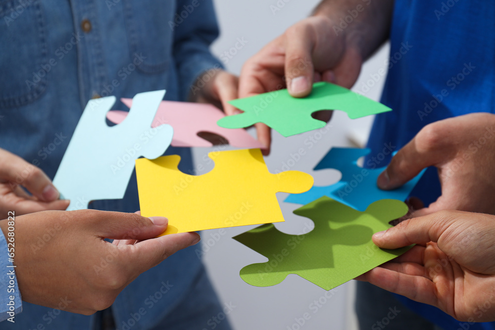 Puzzles, composition for different concepts and ideas Puzzles, composition for different concepts and ideas
