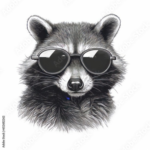 close up of a raccoon. Generative AI © Creative Sky
