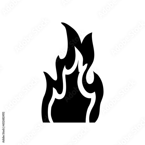 Fire icon vector set. Flame illustration sign collection. Burn symbol. Hot logo.