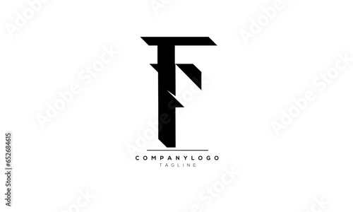 Alphabet letters Initials Monogram logo TF,TF  INITIAL,TF  letter