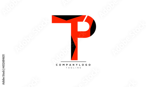 Alphabet letters Initials Monogram logo TP,TP  INITIAL, TP letter