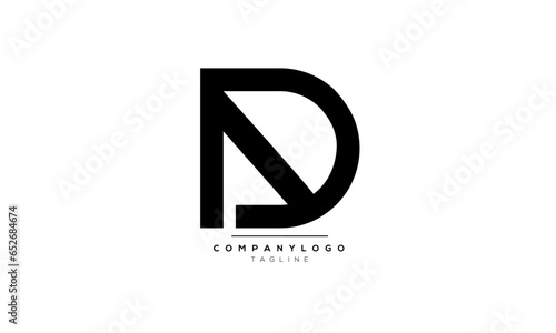 Alphabet letters Initials Monogram logo AD,AD  INITIAL,AD  letter