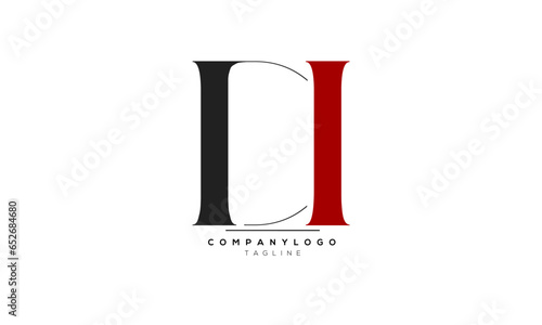 Alphabet letters Initials Monogram logo DI,DI  INITIAL,DI  letter