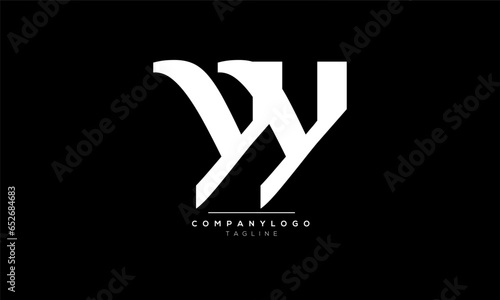 Alphabet letters Initials Monogram logo YY,YY  INITIAL,YY  letter