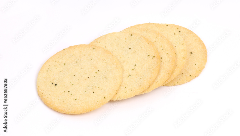 Potato Biscuit on white background, new angles Potato Biscuit on white background, new angles