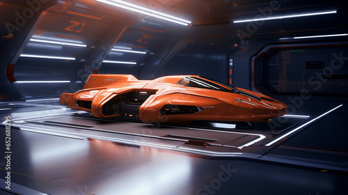 Spaceship Flight Outer Space Galaxy Adventure Futuristic Machine Battle Cyberpunk Wormhole Apocalypse Generative AI