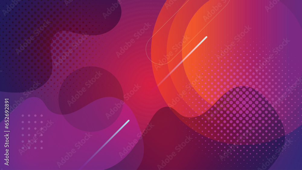 Modern liquid geometric abstract background overlap layer with geometric circle memphis element. Minimalist modern graphic design element cutout. Concept for banner, flyer, card or brochure cover - obrazy, fototapety, plakaty 