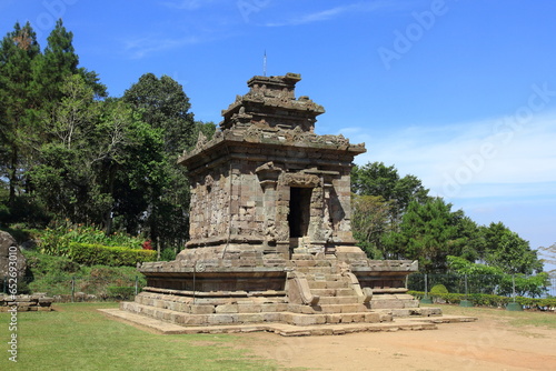 Candi Gedong I, one of the nine Hindu temples in the Gedong Songo temple complex.