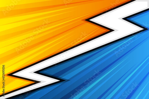 Retro comic cartoon versus fight background template