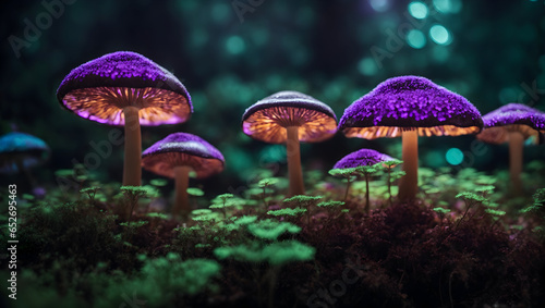 Wallpaper Mural mushroom in the forest Torontodigital.ca