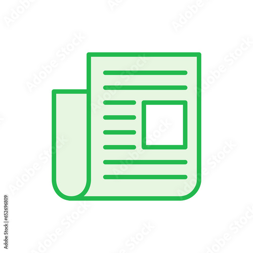 Newspaper icon set. news paper vector sign