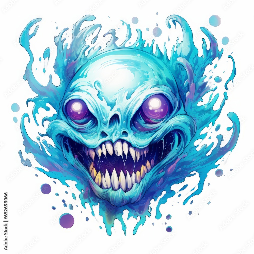 monster children's character. Cartoon design element on white background. monster children's character. Cartoon design element on white background.