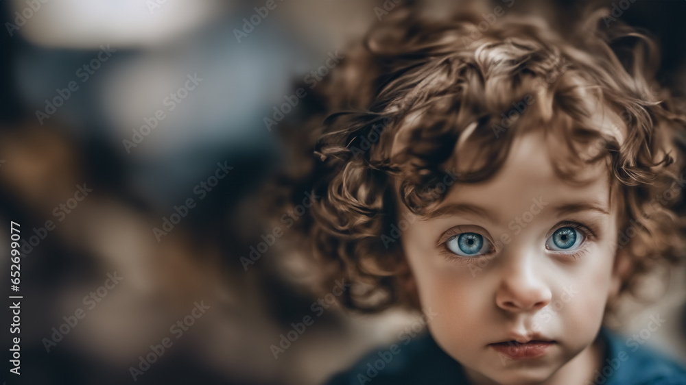 Ritratto di un bambino su sfondo sfumato Ritratto di un bambino su sfondo sfumato