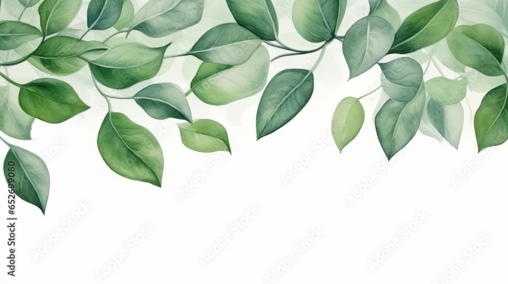 Hand painted foliage pattern, seamless floral print with green leaves, watercolor illustration Collection isolated white background suitable for Wedding Invitation, wallpapers, textile or cover Hand painted foliage pattern, seamless floral print with green leaves, watercolor illustration Collection isolated white background suitable for Wedding Invitation, wallpapers, textile or cover