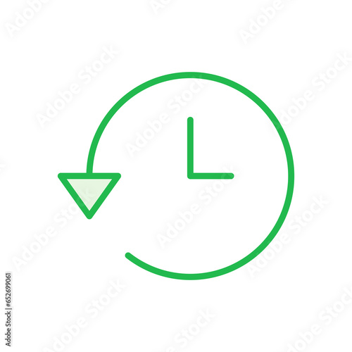 History icon set. recent event history