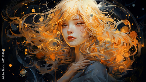 Girl with golden hair