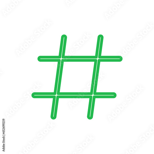 Hashtag icon set. hashtag symbol